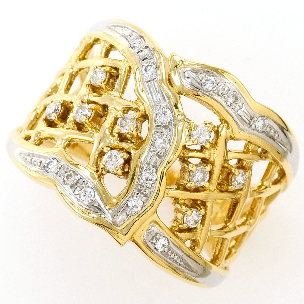 VINTAGE 18k Gold Diamond Ring